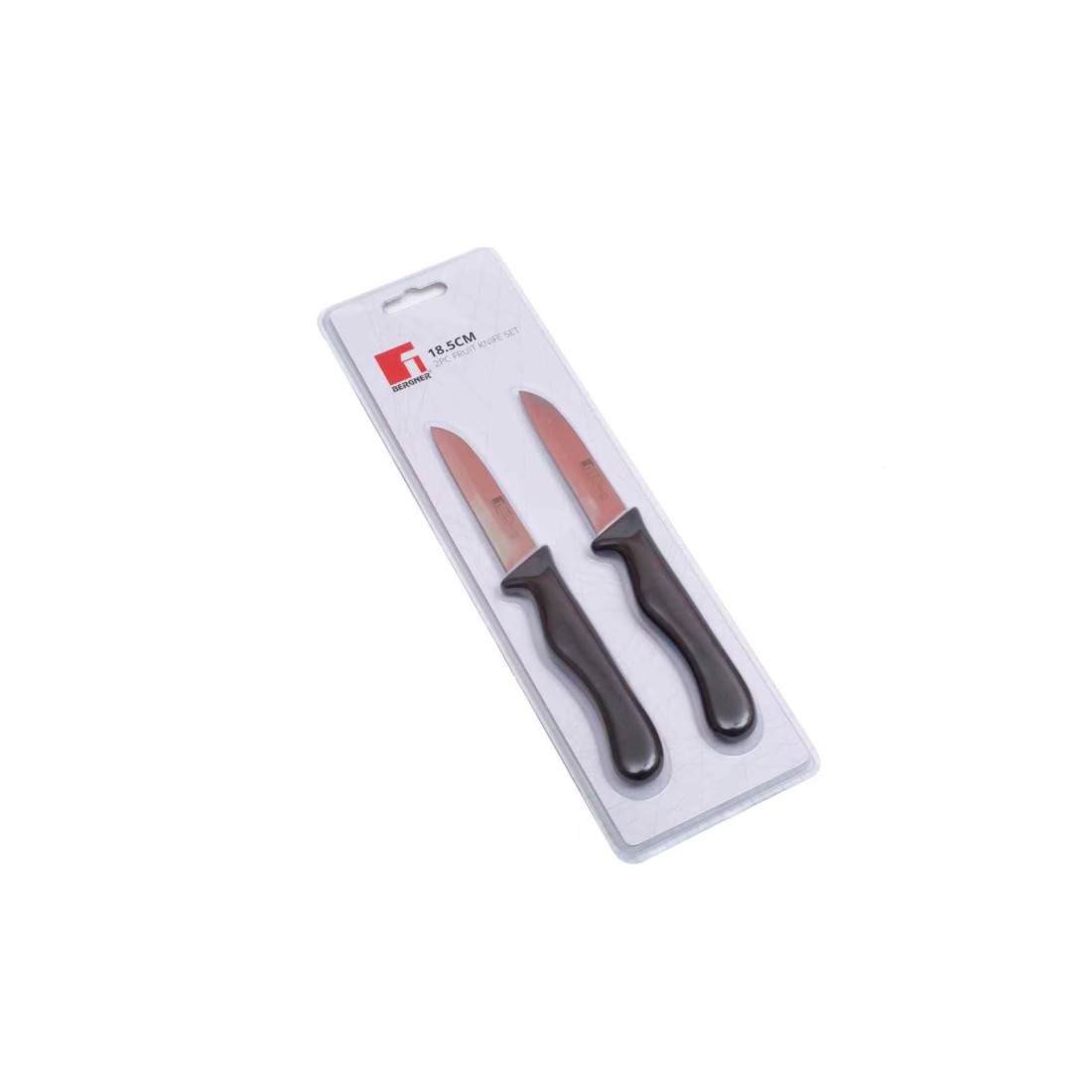 Bergner Stainless Steel 2Pieces Fruit Knife Set, Black Colour, BG39900BK