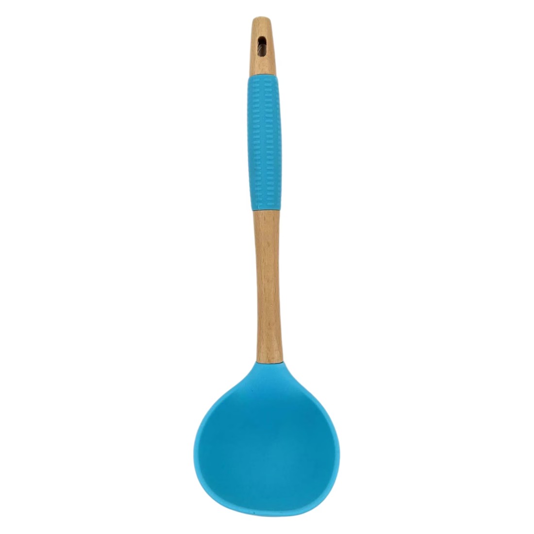 Home Pro Silicone Head Ladle Blue And Beige