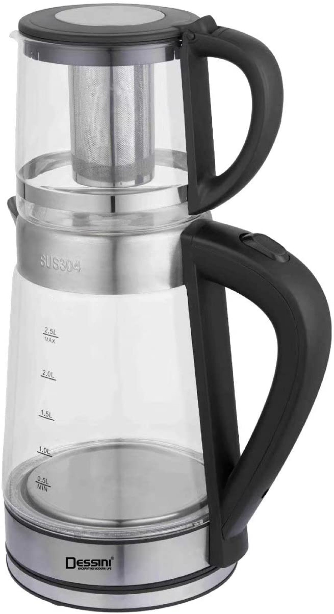 ELECTRIC GLASS TEA MAKER WITH TEA POT CAPACITY 2 LITERS