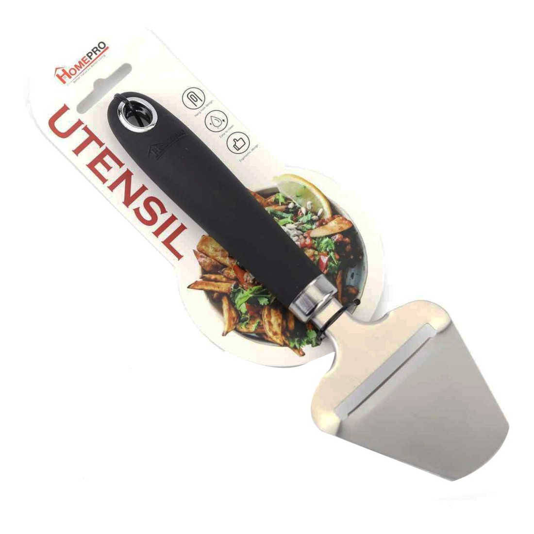 Home Pro Stainless Steel Cheese Slicer And Lifter Black And Silver