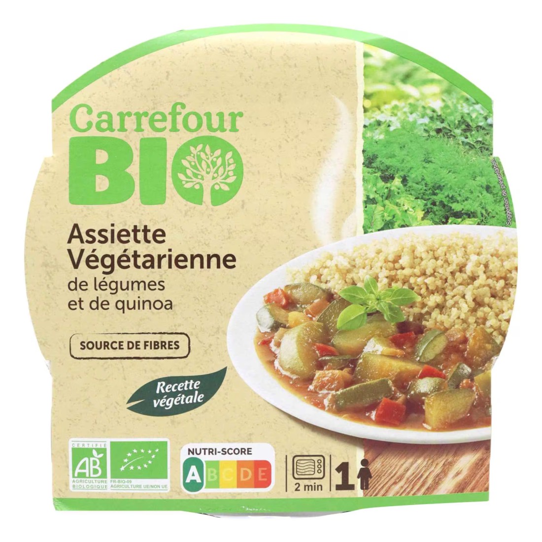 Carrefour Bio Organic Quinoa Vegetable Plate 350g