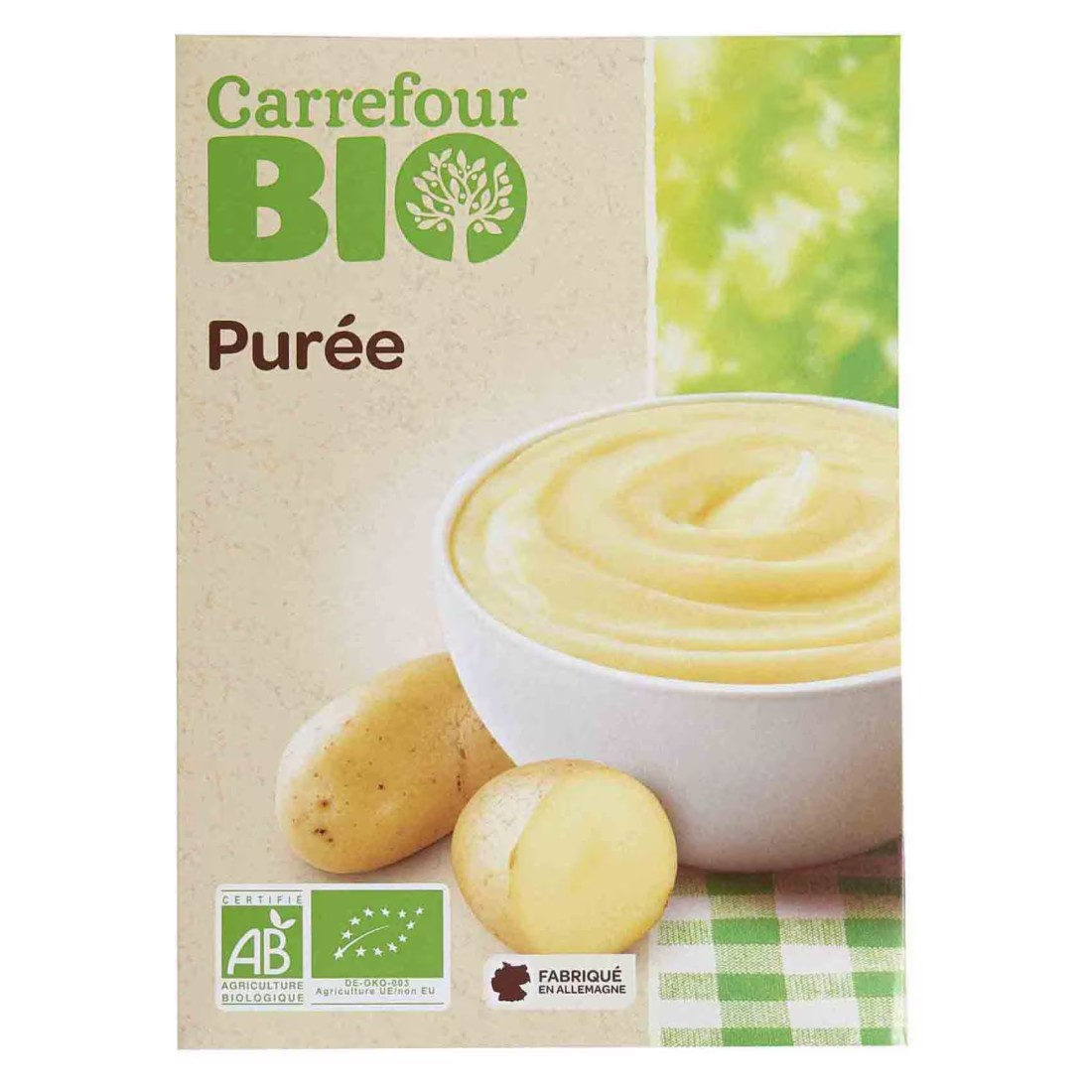 Carrefour Bio Mashed Potato Puree 125g Pack of 2