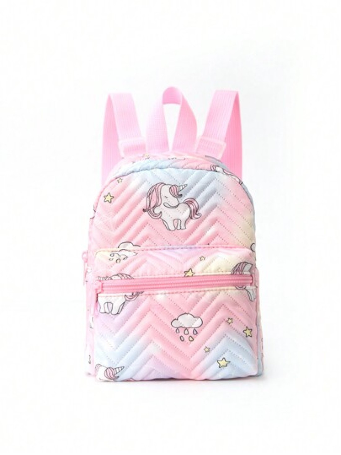 Girls Rainbow Quilted Design Novelty Bag