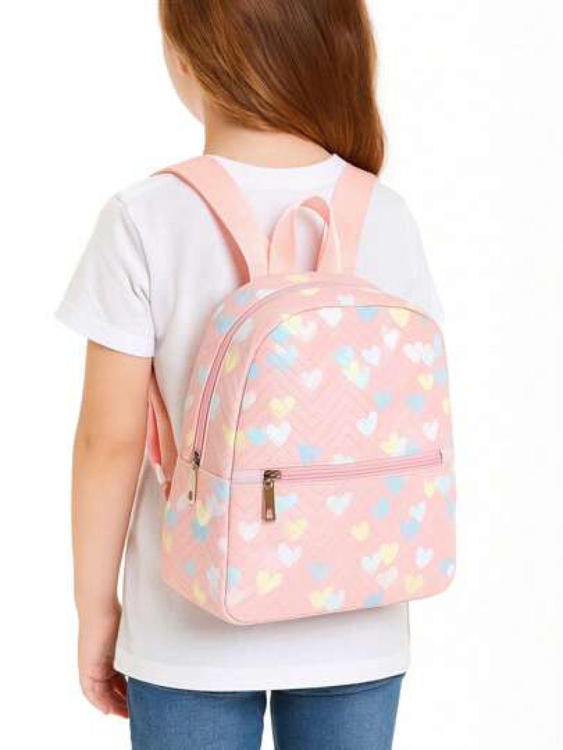 1pc Girls Quilted Cute Campus Style Backpack Casual Street Style Backpack Suitable For School Student Backpack Outdoor Hiking Vacation Daily Commuting Holiday Gift