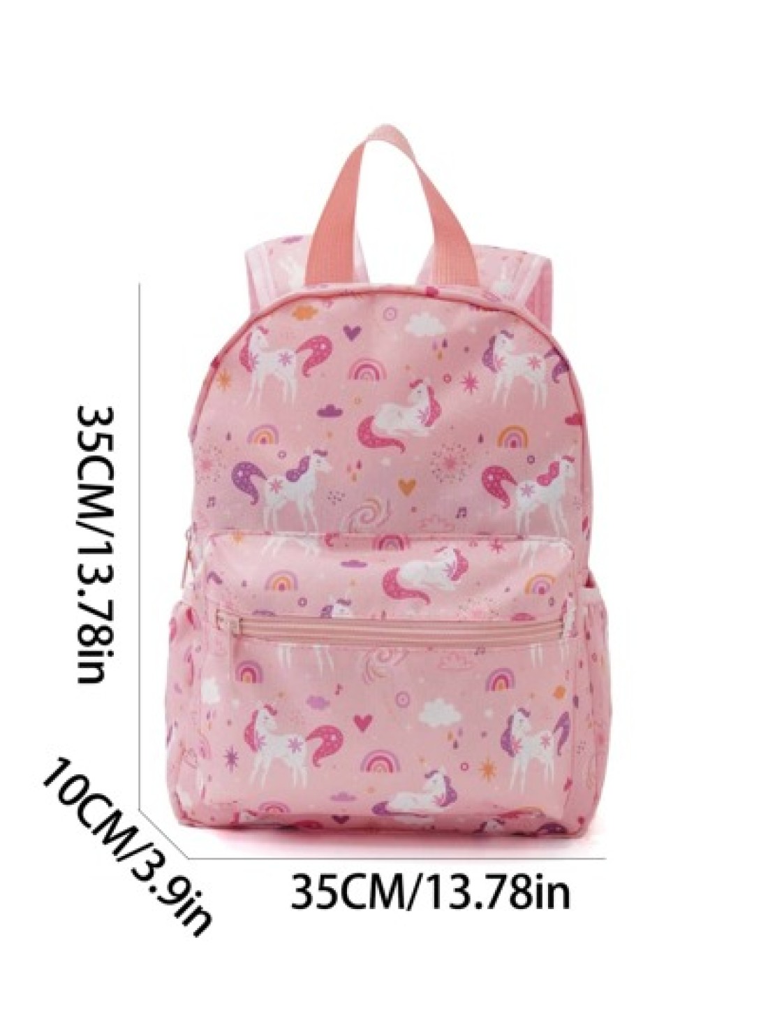 Children s Pink Unicorn Cartoon Large Capacity Backpack School Bag