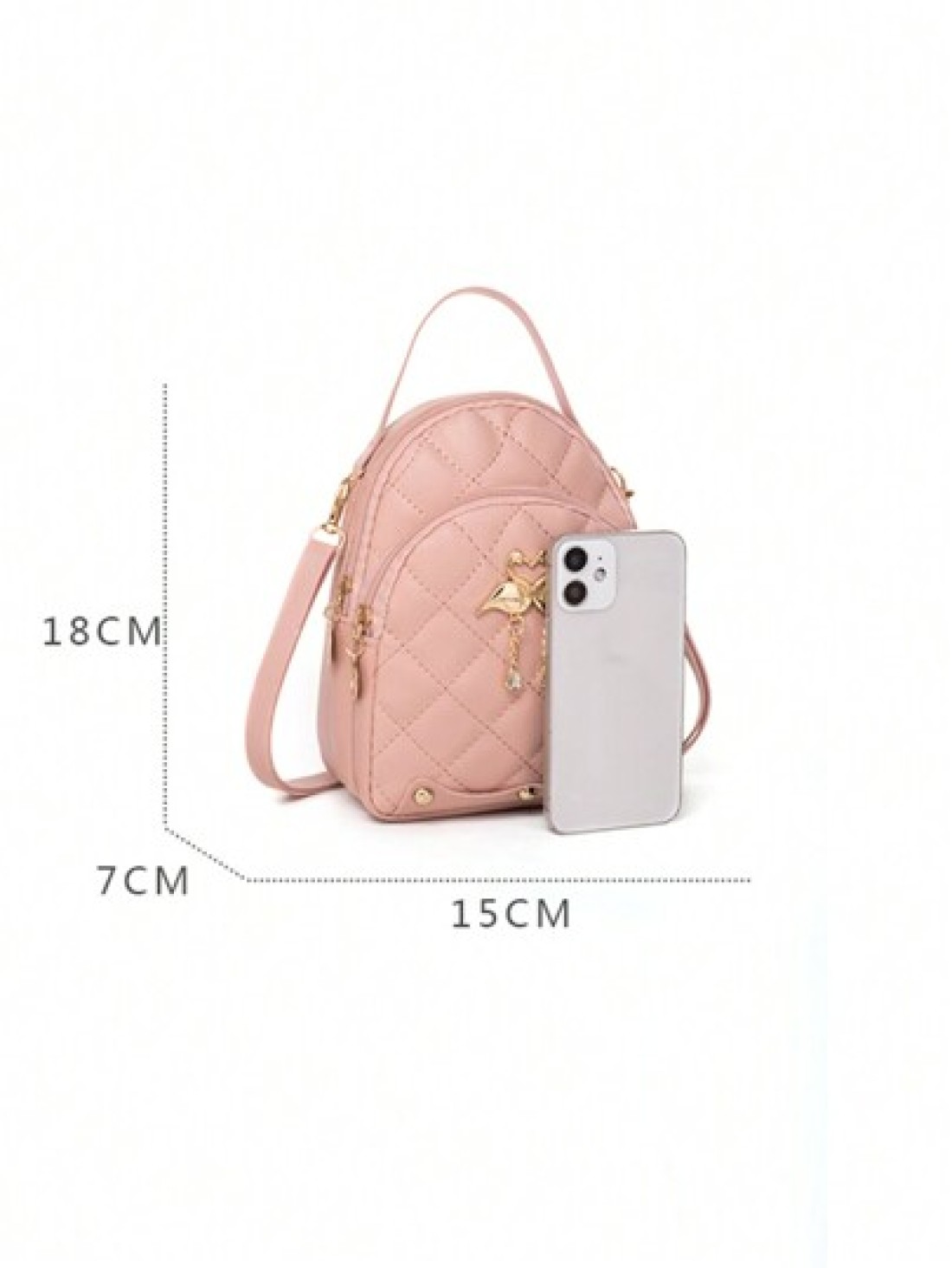 A Mini Quilted Backpack A Mini Swan Hardware Decoration Small School Bag Very Suitable For Travel Shopping School Bag S Bag S Backpack Mini Backpack Bag School