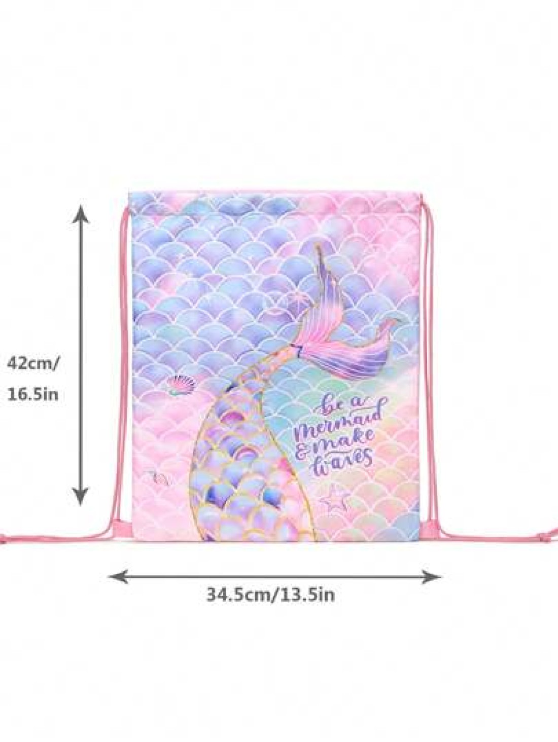 Drawstring Gym Bag Mermaid Pattern String Backpack For Hiking Fitness Travel Creative Design Drawstring Backpack Backpack School Bag S Bag S Backpack Toddler Backpack Mini Backpack Small Backpack Bag