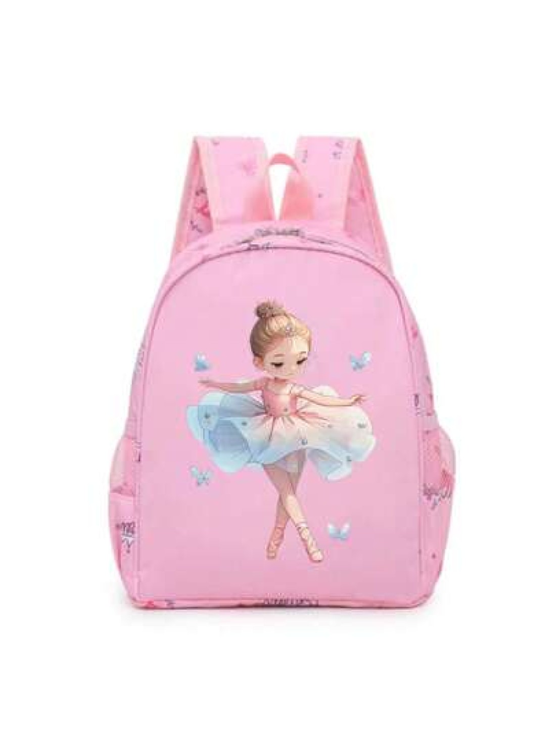 1 Pc Fashion Princess Backpack Cute Cartoon Pattern Dance Bag Nylon Structure Zipper Opening Polyester Lining Shoulder Strap Design Suitable For Dancers School And Travel Perfect For Princess Fans