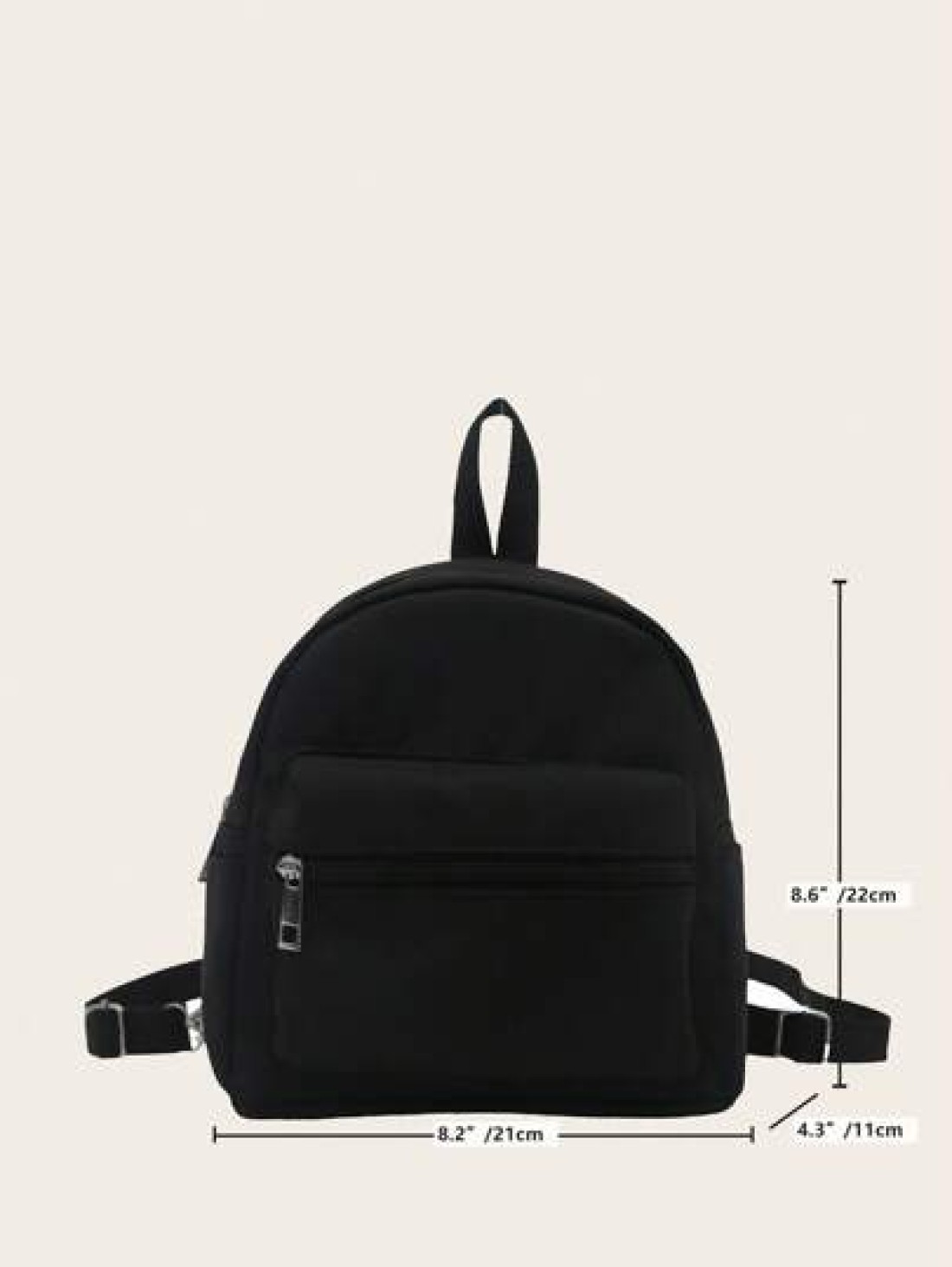 1pc Multi Function Mini Student Backpack Cute Striped Texture Commuter Bag With Multiple Pockets And Comfortable Shoulder Straps