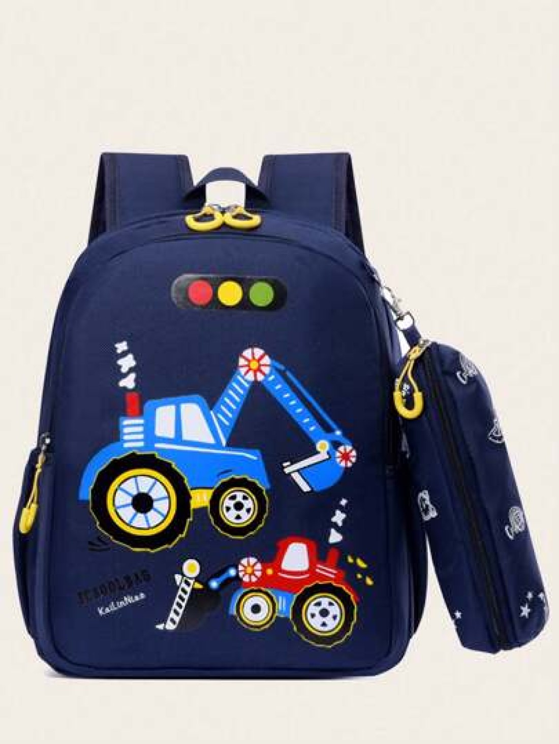 New Fashionable Cartoon Style Backpack With Small Bag