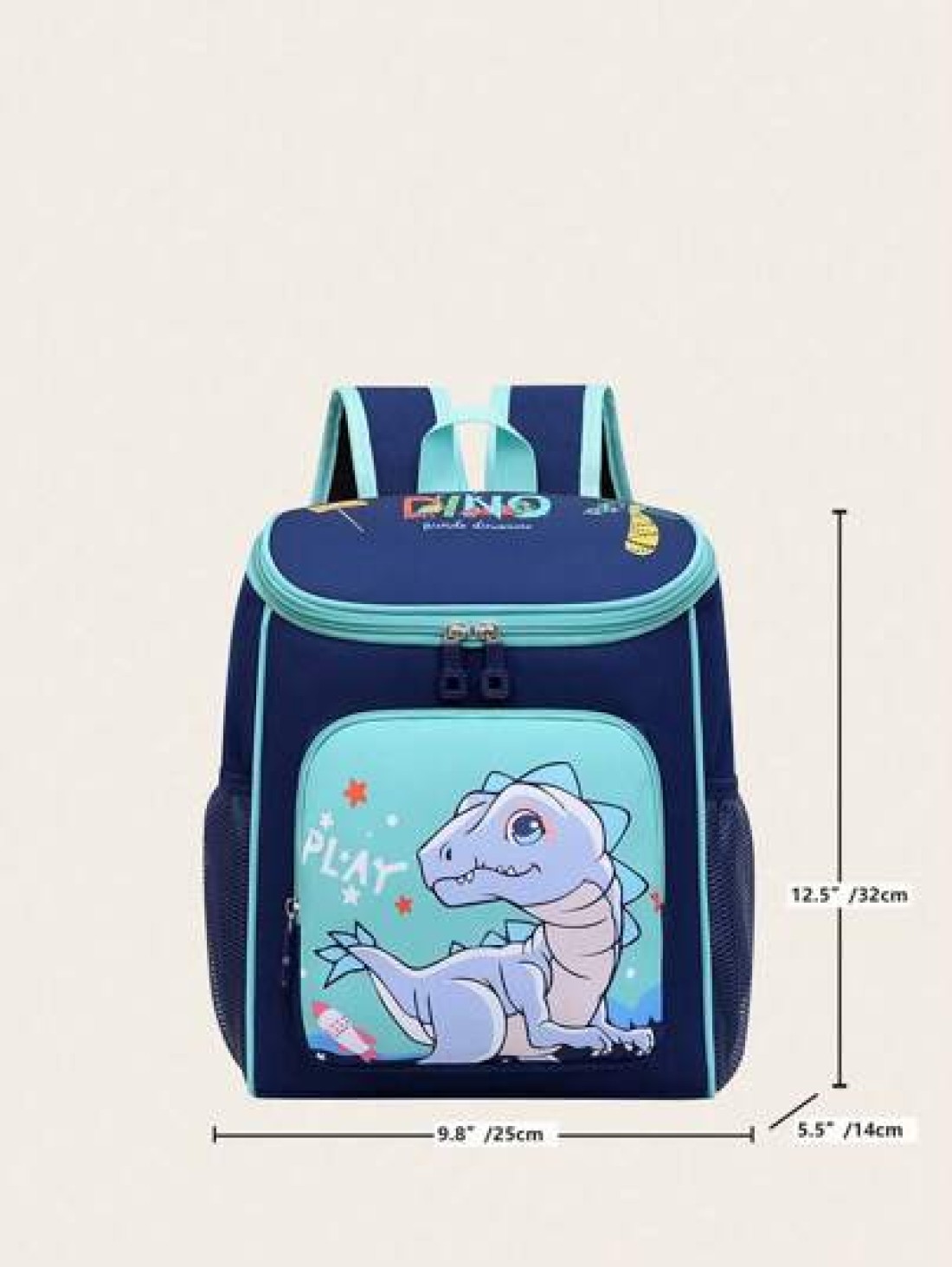 New Carton Dinosaur Design Unisex Children s Backpack With Large Capacity