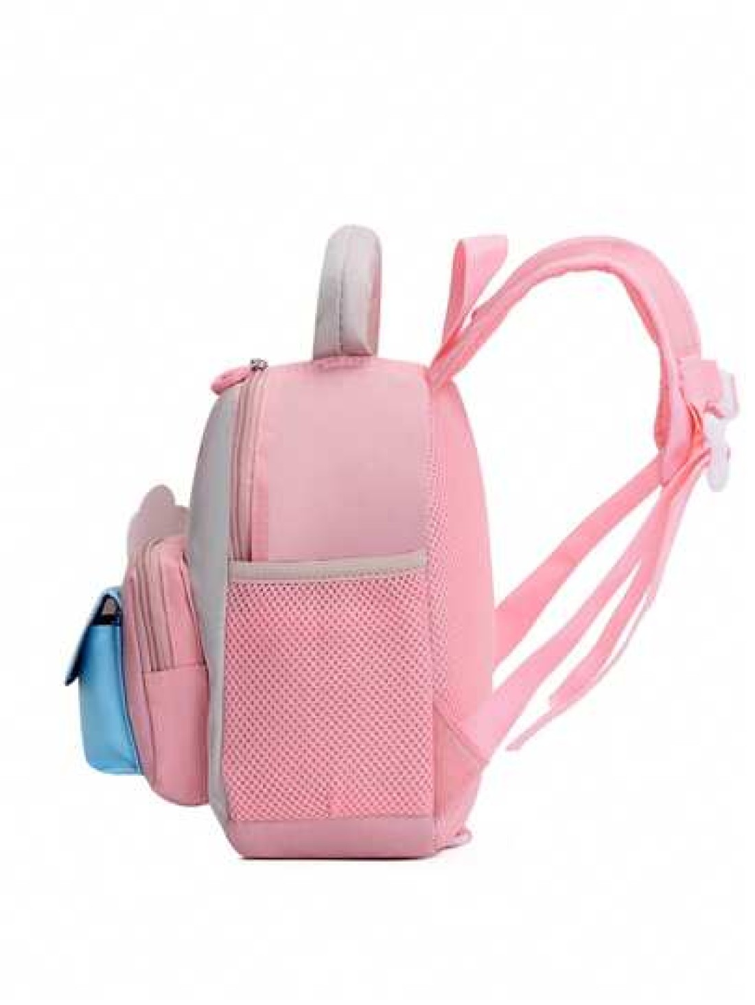 Kids New Cute Cartoon Pattern Print Color Block Nylon Backpack Versatile Large Capacity Zipper Closure Outdoor Travel Vacation Backpacks Lightweight Casual Multi Pocket Campus Bookbag For Kindergarten
