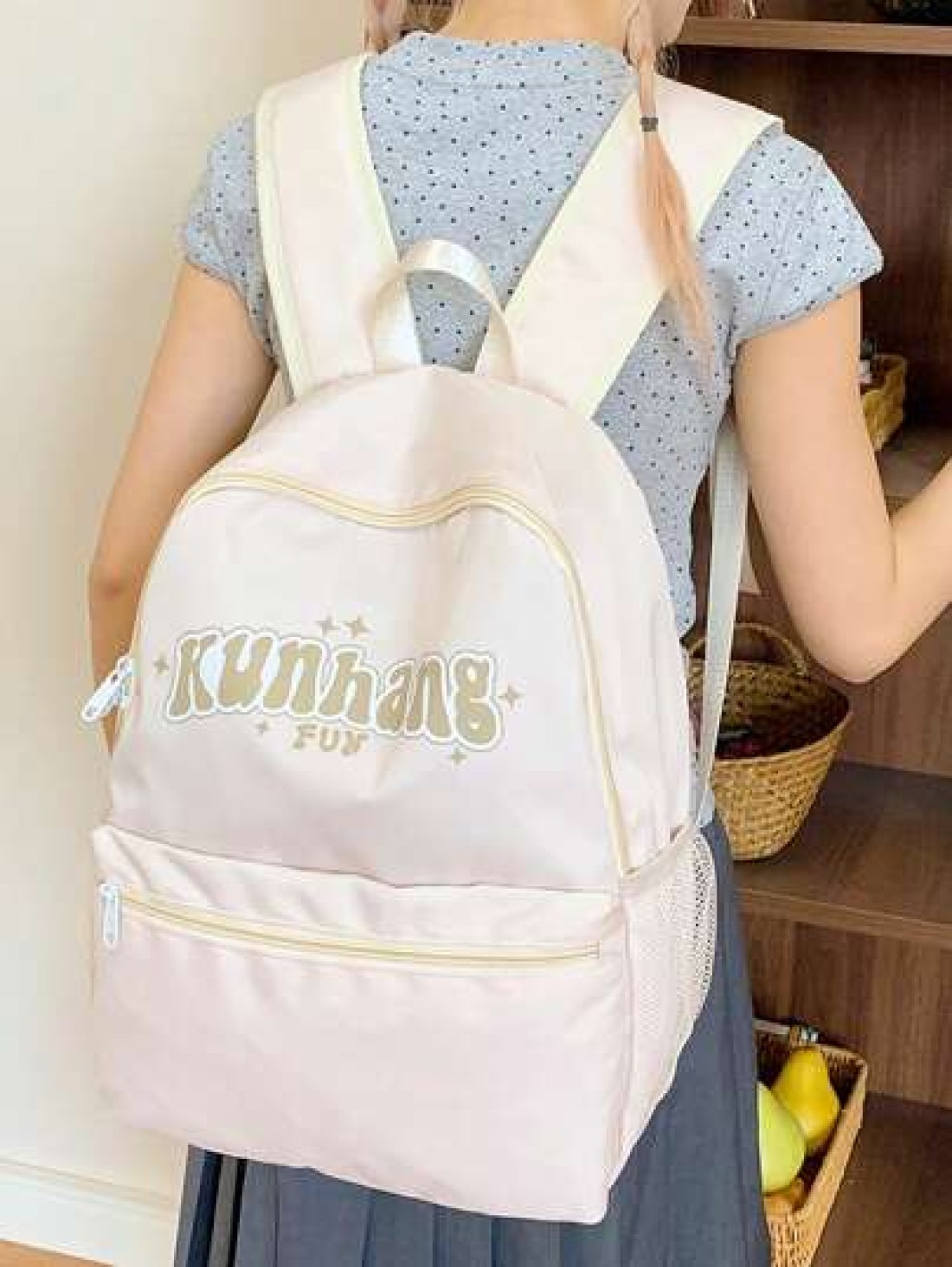 Fashionable Versatile Backpack Large Capacity Multi Layer Casual Travel Bag For High School And College Students
