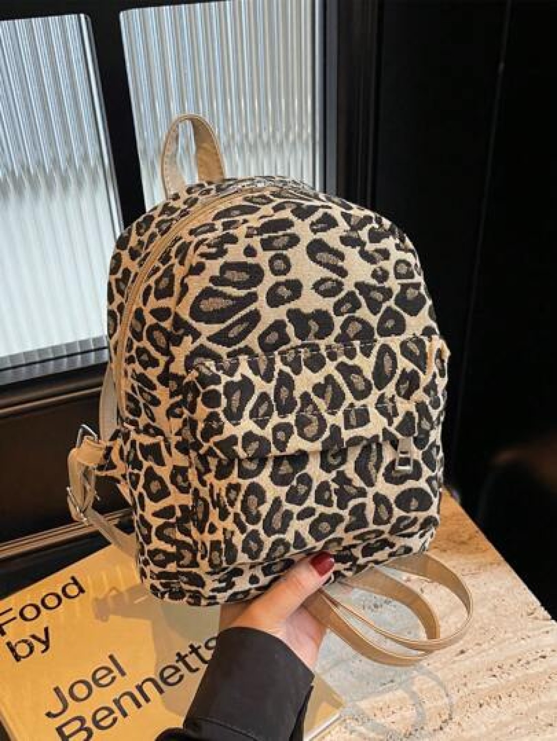 1pc Autumn And Winter New Leopard Print Mini Exquisite Backpack Small Backpack Wallet Suitable For Travel And Daily Use