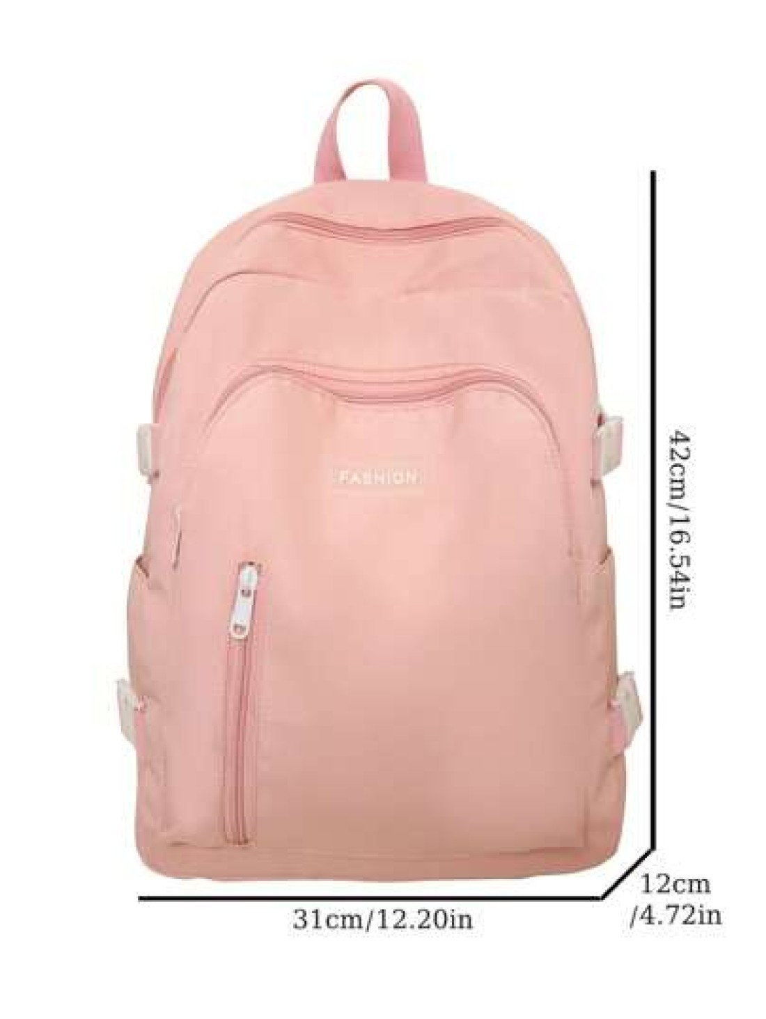 1 Pc Back To School Classic Basic High Capacity School Bag With Laptop Compartment Backpack Purse Solid Color Sports Bag Premium Nylon School Backpack With Adjustable Strap Spacious Multiple Pockets B