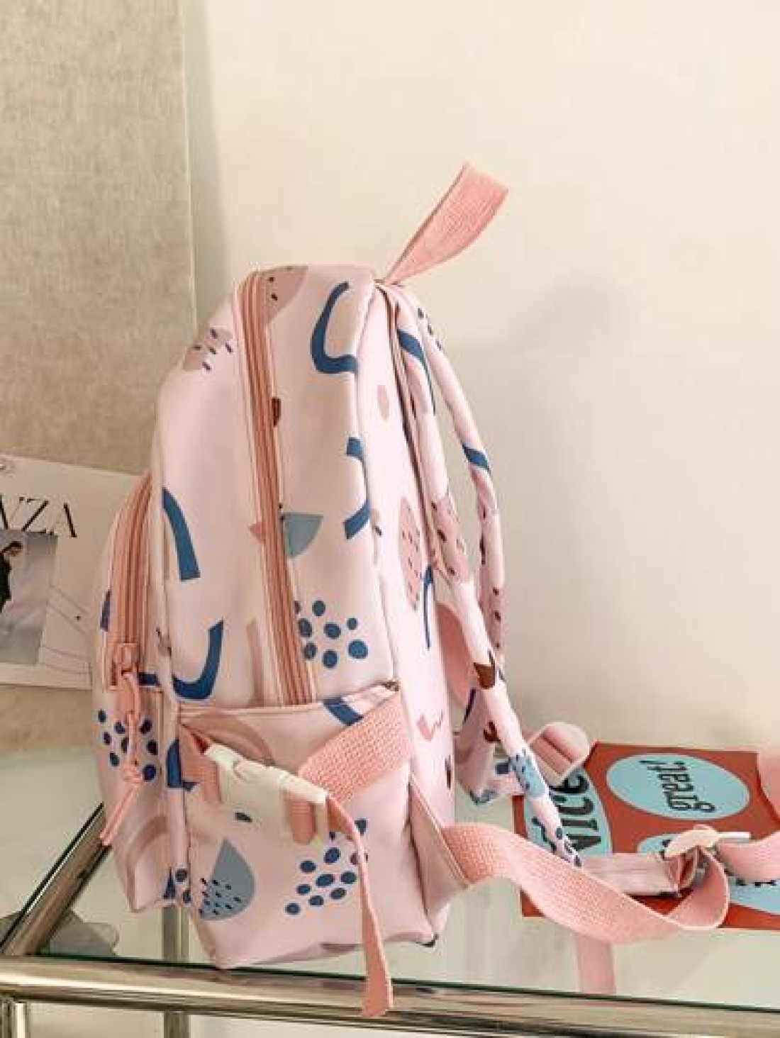 Cute Hundred School Shoulder Backpack Includes Pendant Flower Printed Backpack Kawaii Style Student Schoolbag Girls Travel Backpack Kids Backpacks