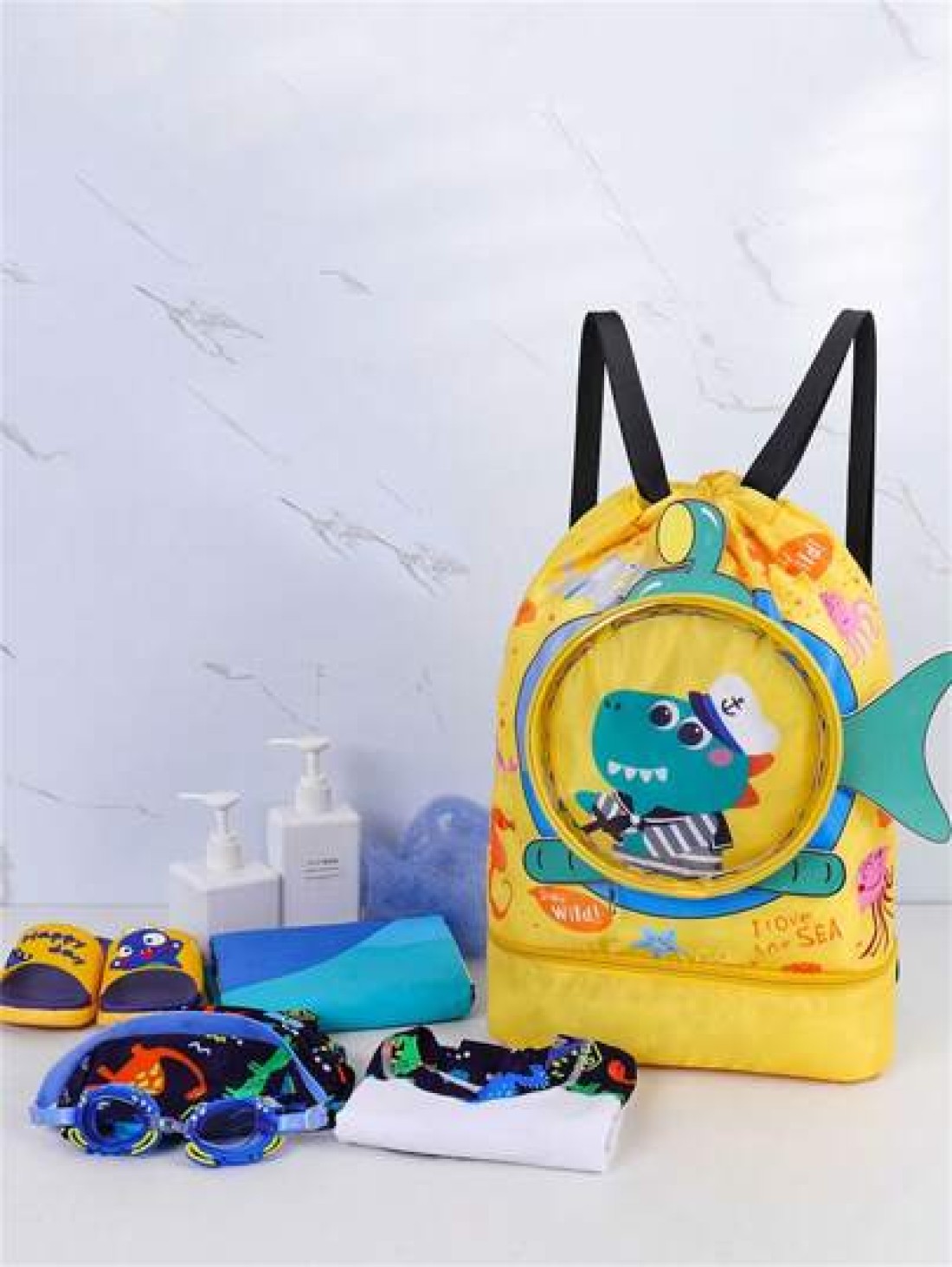 Waterproof Swimming Backpack With Dry And Wet Separation Ideal For Swimming Storage