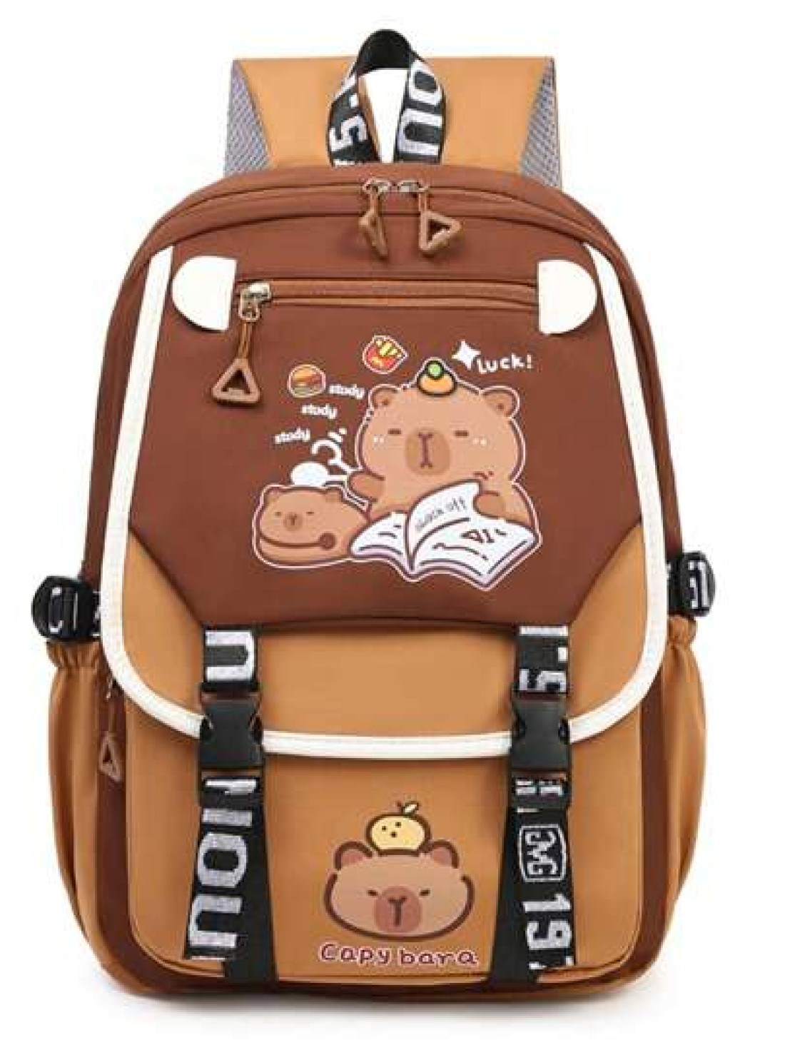 1pc Cartoon Backpack Lightweight And Cute New Schoolbag A Variety Of Styles To Choose From Durable Casual And Fashionable With Webbing Hook For Easy Hanging Zipper Style Suitable For A Variety Of Scen