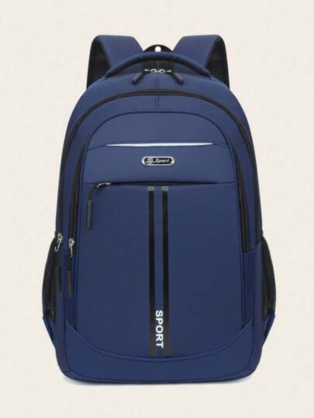 Casual Solid Color Versatile Multi Pocket Backpack