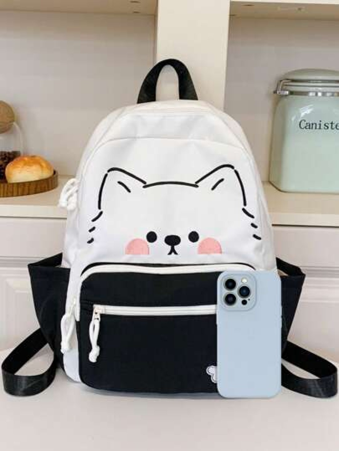 College Style Back To School Cute Versatile Student Backpack For Girls Primary And Secondary School University Small Fresh Nylon Campus Backpack For Girls