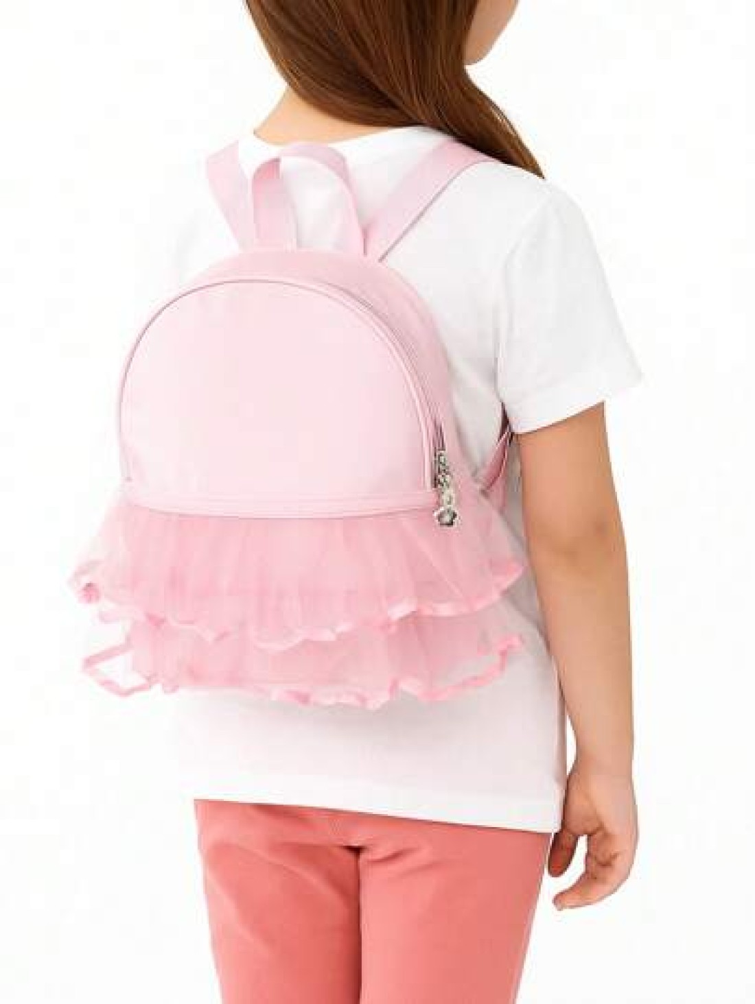 1pc Cute Mesh Skirt Children Backpack Girls Sweet Fashion Backpack School Backpack Suitable For College Party Birthday Party Vacation Commuting Use