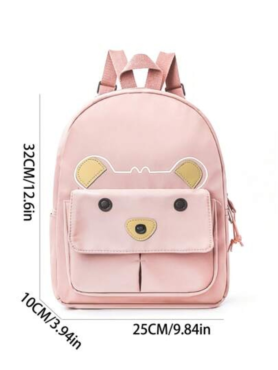 1 Piece Children S Cute Bear Backpack Boys And Girls College Schoolbag Kawaii Multi Pocket Large Capacity Backpack Travel Vacation Portable Storage Casual Backpack Gift For Children