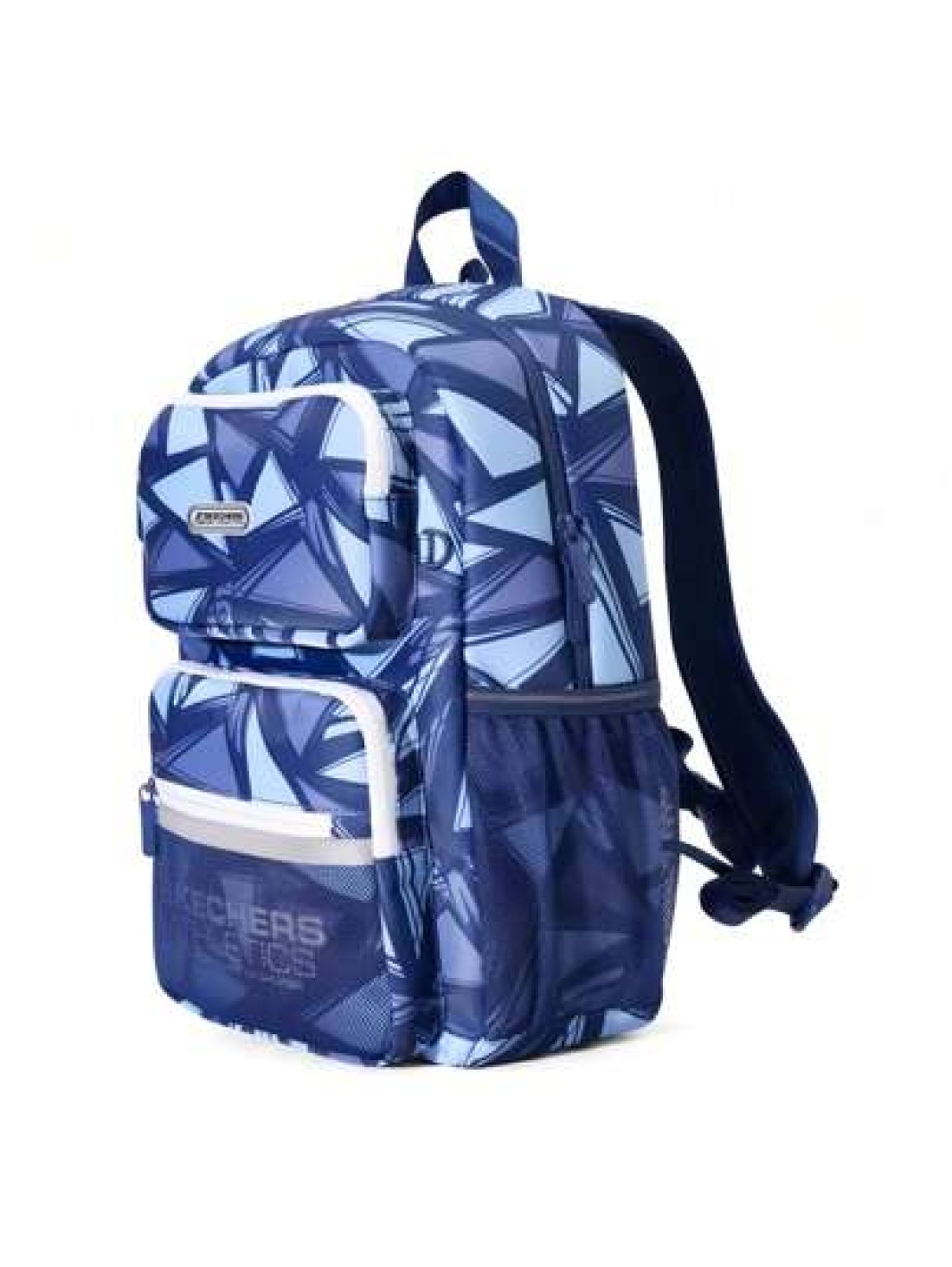 Skechers Child Kids Geometric Pattern Blue Sporty Casual Backpack Unisex