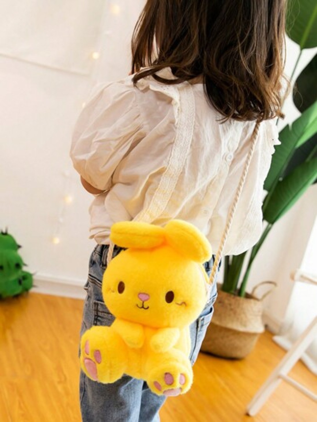 Cute Plush Rabbit Shoulder Bag Crossbody Bag Travel Bag