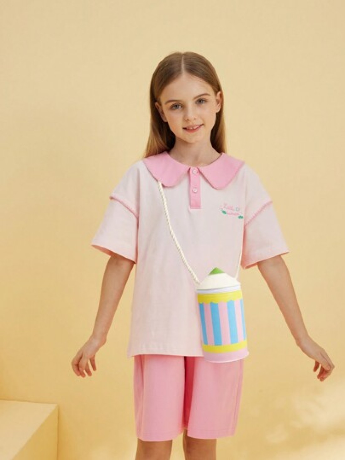 1pc Kids Girls Creative Cartoon Pencil Shaped Shoulder Crossbody Bag