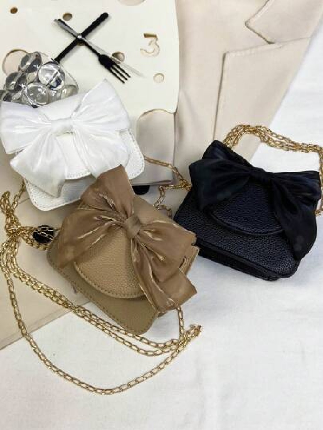 1pc Is Made Of Pu Material A High Grade Small Bag For Girls A Popular Niche Lipstick Bag A Retro Crossbody Bag A Mini Chain Small Square Bag With Lychee Pattern And Bow Which Is Sweet And Fashionable