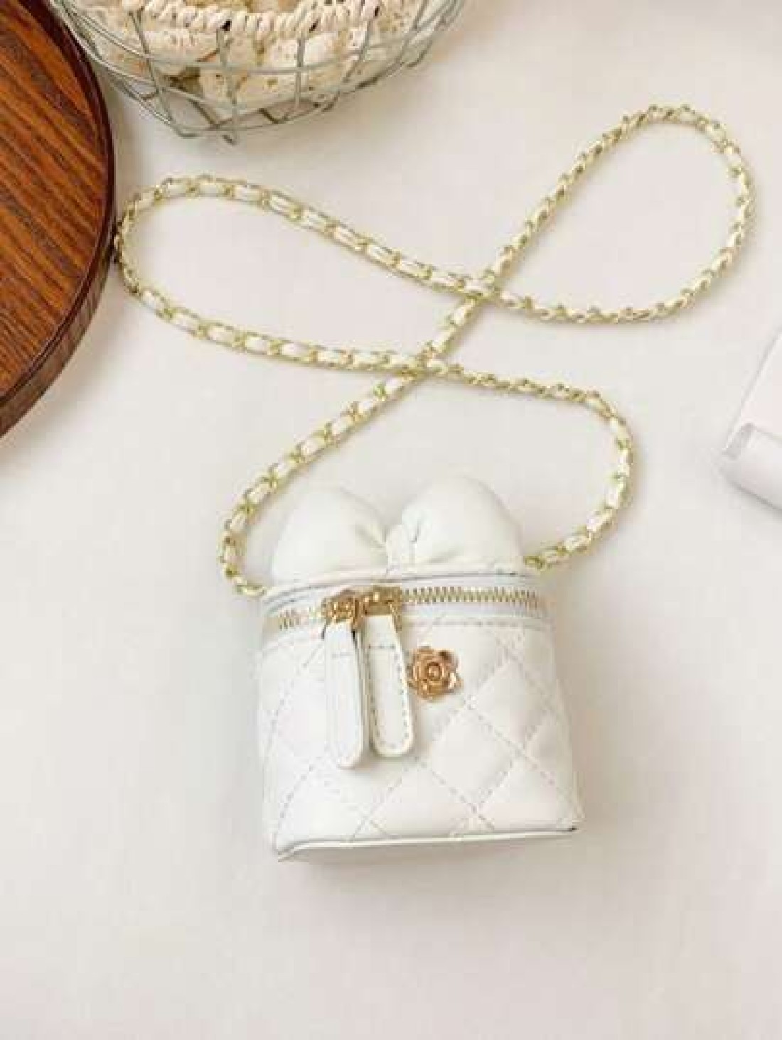 Mini Bow Knot Crossbody Bag For Girls Fashionable And Versatile