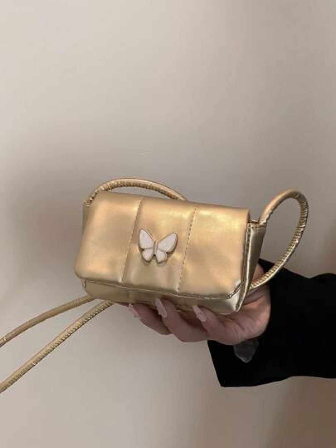 1pc Pretty Bow Casual Fashion Simple Shoulder Crossbody Small Shoulder Bag Fashionable Small Square Bag Simple Western Style Niche Handbag Cute Casual Shoulder Crossbody Bag Bow Decoration Pu Crossbod