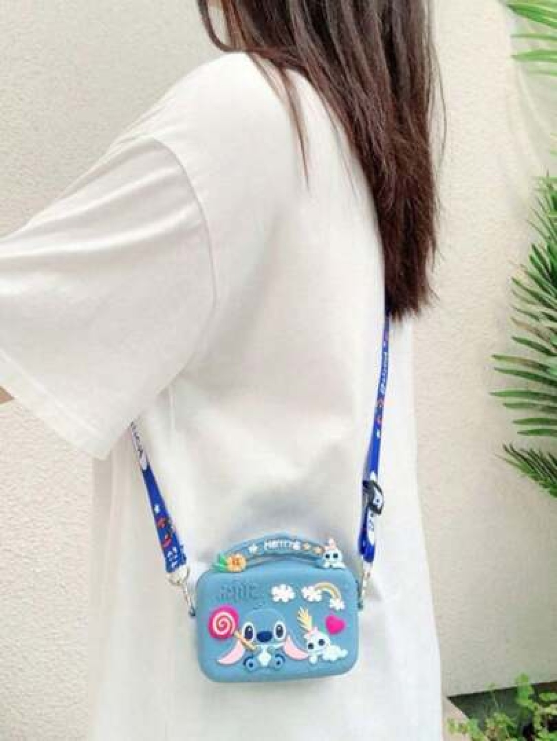 Disney 1 2 Pcs Disney Stitch Plush Crossbody Bag Cute And Versatile Purse Wallet For Boys And Girls