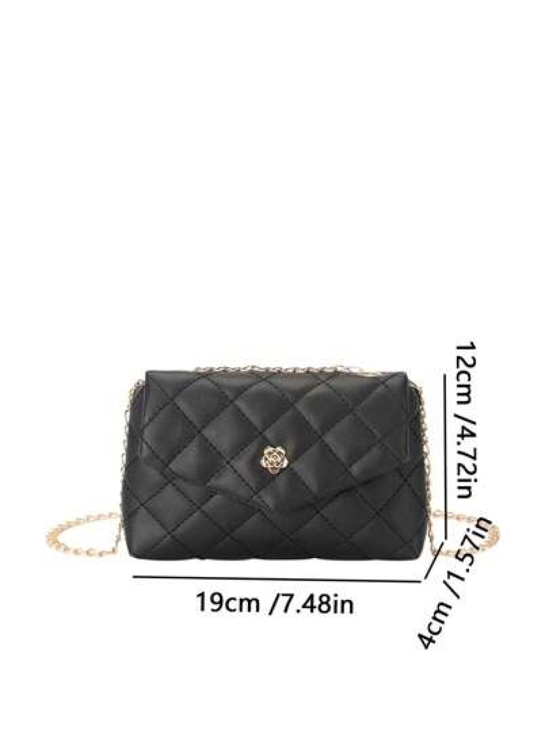 1pc Girls Quilted Casual Fashion Flap Chain Crossbody Bag Small Shoulder Bag Suitable For Daily Use And Vacation Ideal Gift Choice