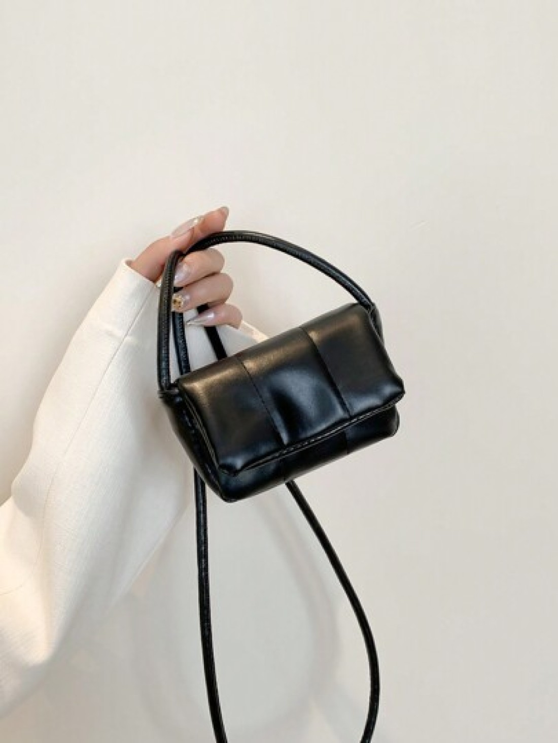 Mini Children Simple Solid Color Flap Crossbody Bag