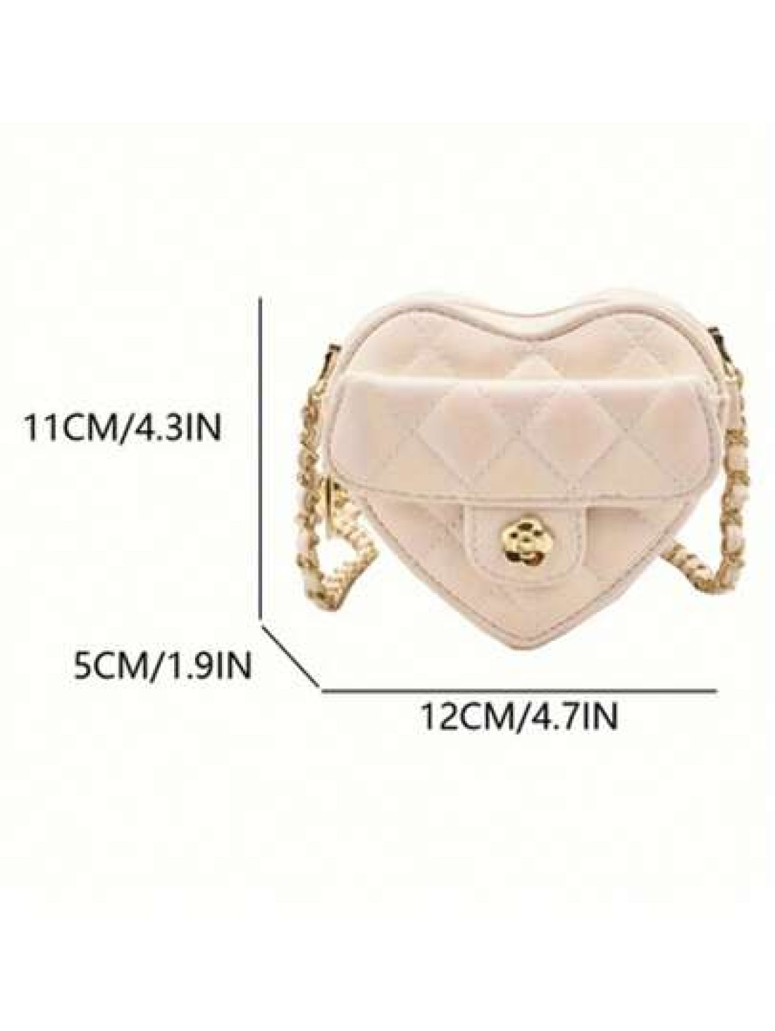 Fashionable Cute Mini Heart Embroidered Pouch Bag Small Crossbody Coin Purse Mainly For Hanging Decorations Relatively Small Capacity Low Practicality