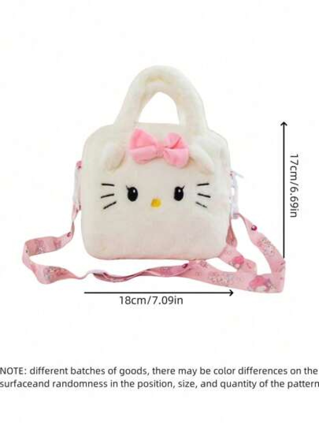 Sanrio حقيبة يد جميلة قطعة واحدة، حقيبة كتف كرتونية كارتون أنيمي ناعمة لسانتا كيتي وميلودي كهدايا عيد الميلاد وا