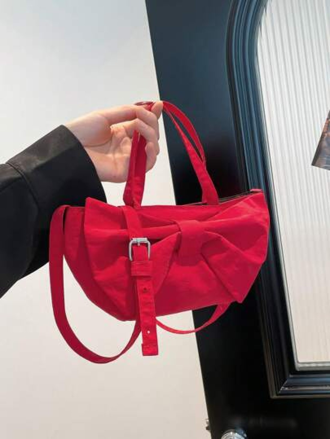 1pc New Cute Girl Niche High End Nylon Shoulder Crossbody Bag And Fashionable New Bag Fresh And Dopamine Color Matching Youthful Girl Style Can Be Cross Body Adjustable Shoulder Strap Casual And Fashi