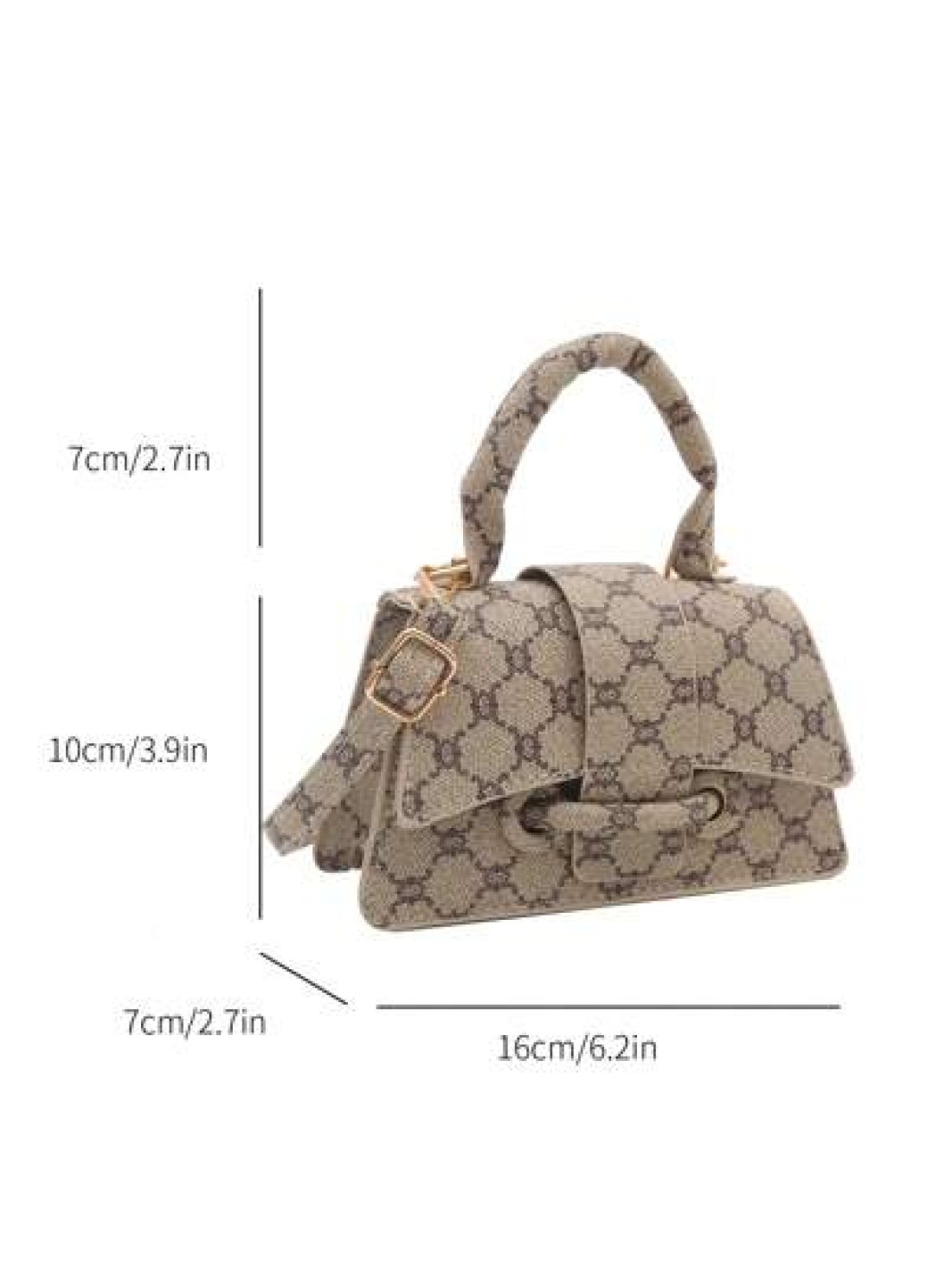 Small And Uncommon Crossbody Bag With Material Simple Style Solid Color Polka Dot Pattern And Chic Design Ideal For Spring Outings As A Handbag