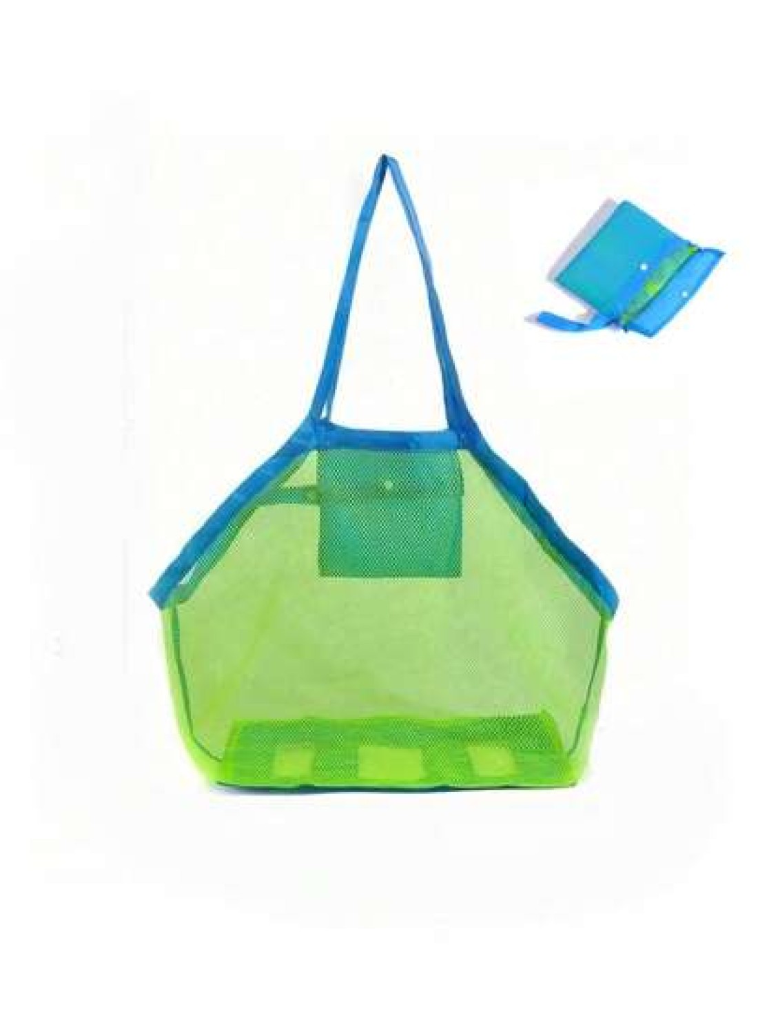 1pc Kids Summer Beach Mesh Bag Waterproof Design For Sand Toys Storage Beach Digging Tool Organizer Net Tote