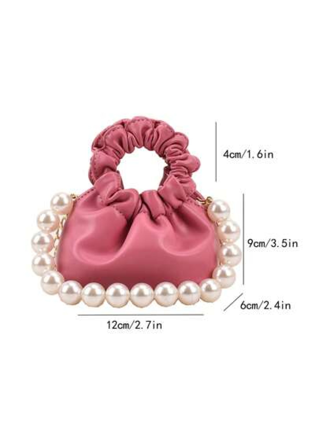 New Style Cloud Shaped Mini Princess Pearl Handbag Children Handheld Bag Shoulder Bag Accessory