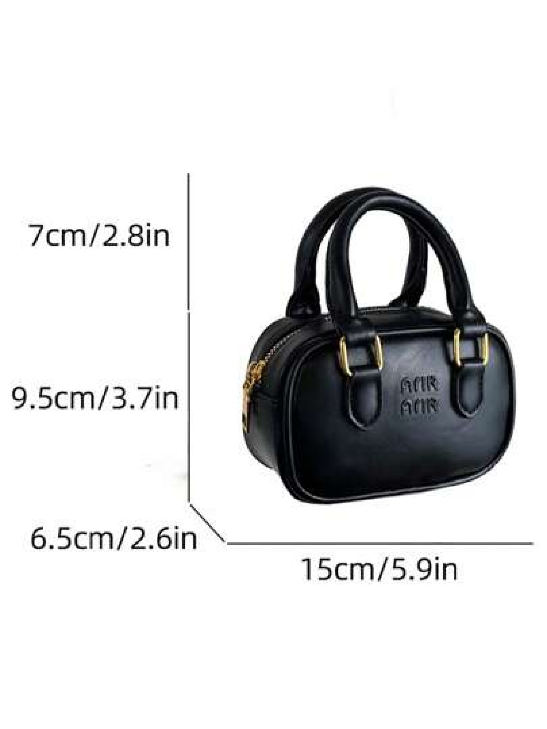 New Mini Bowling Ball Bag Retro Handbag Simple And Versatile Mainly Used For Hanging Decorative Items Small Capacity And Low Practicality