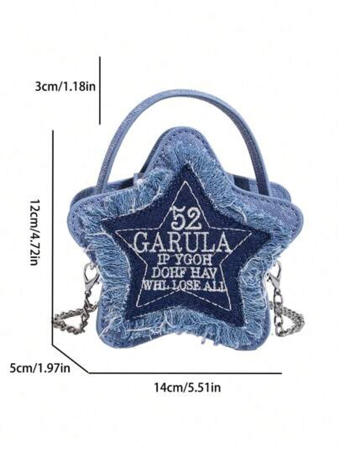 2024 Spring Summer New Solid Color Smiling Face Bag Kids Mini Chain Star Shoulder Handbag