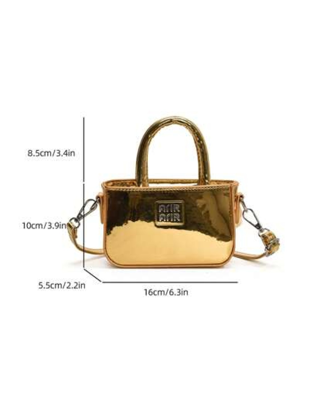 New Shiny Classic Minimalist Small Handbag Mini Evening Purse Crossbody Bag