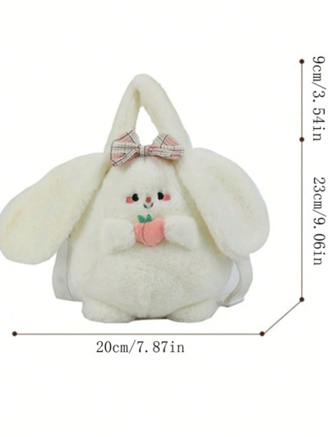 Cute Fruit Doll Tote Bag Cartoon Crossbody Bag Cartoon Cute Tote Bag Fluffy Faux Fur Shoulder Purse Small Shoulder Bag Crossbody Bag