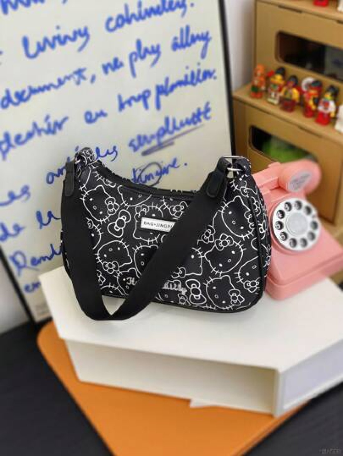 Sanrio 1pc Sanrio Cute KT Cat Girl s Armpit Bag Handbag Single Shoulder Bag Girl s Bag Niche Cartoon Hand Suitable For Summer Travel Christmas Thanksgiving Birthday Valentine s Day Party Gift Fashion