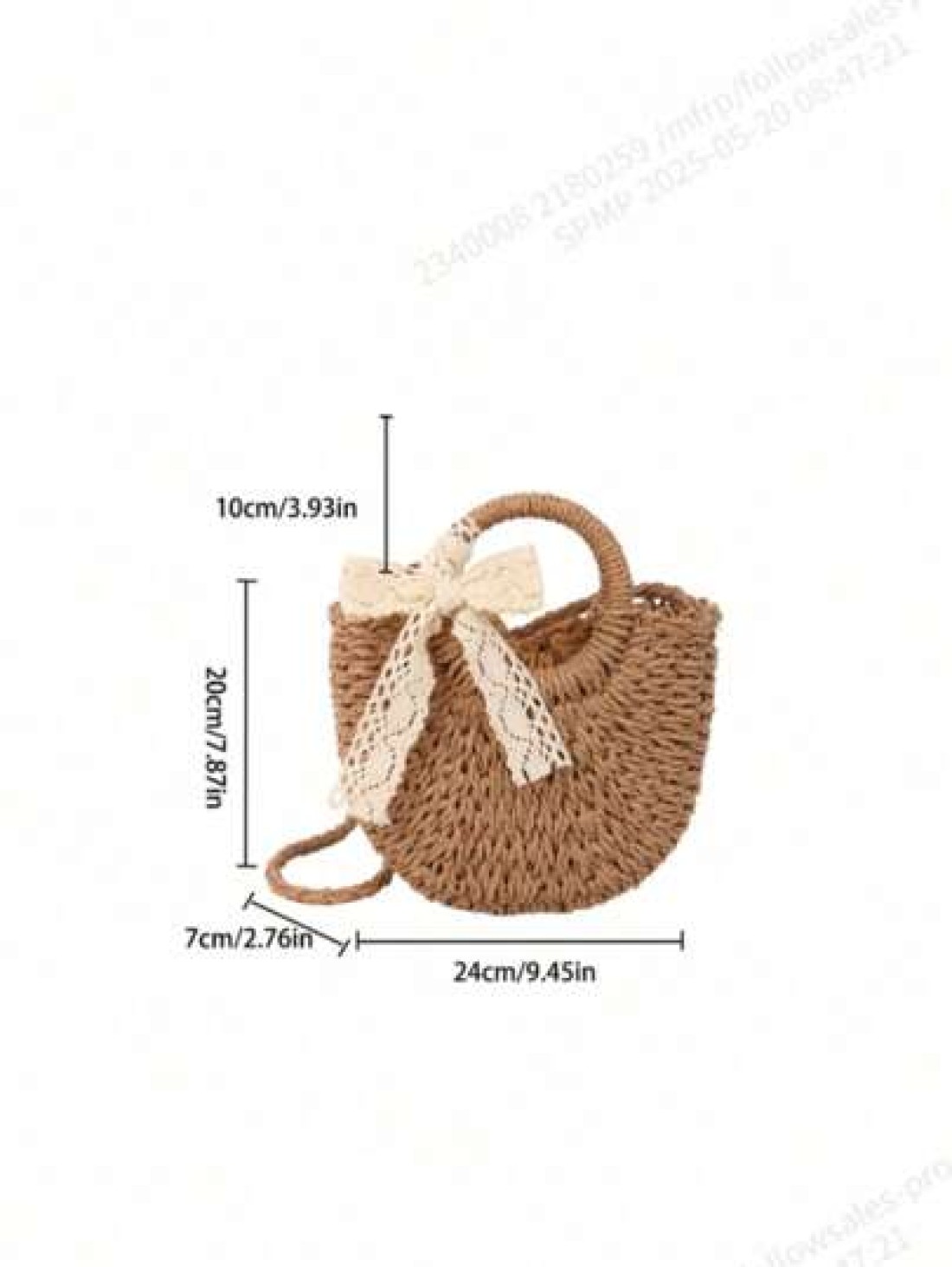 Girl s Shoulder Bag Woven Bag Casual Spring And Summer Large Capacity Shoulder Crossbody Bag Seaside Holiday Straw Girl s Bag Birthday Graduation Gift Gift