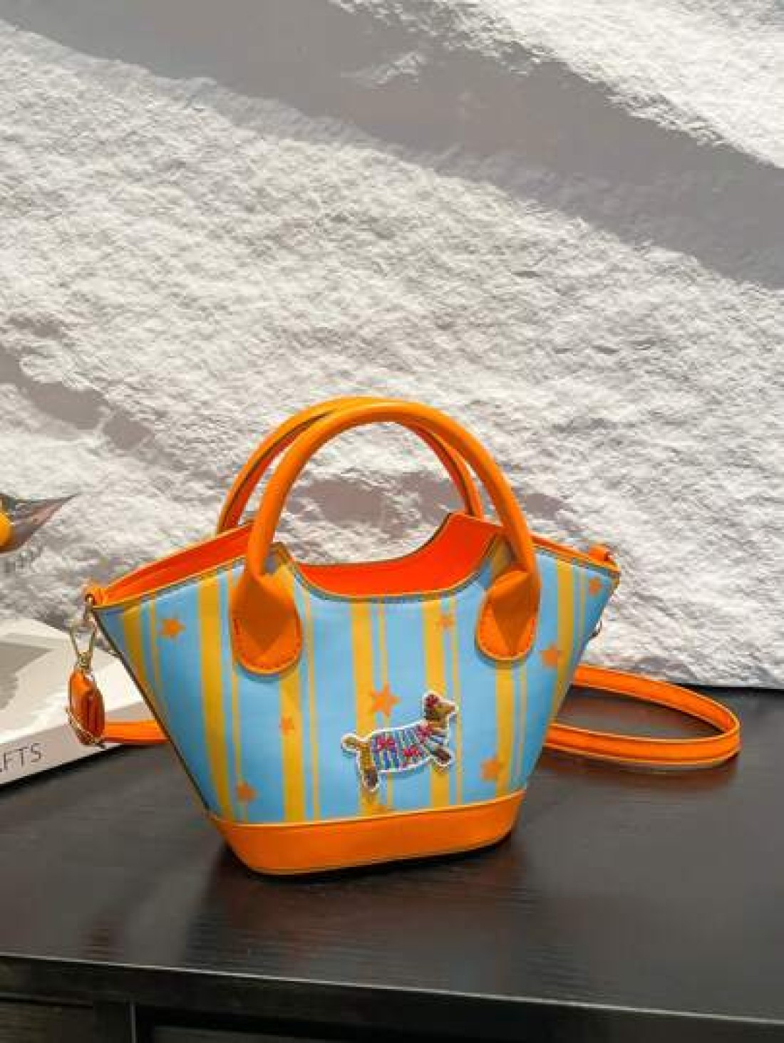1pc Handbag Pu Open Design New Summer Style Cute Style Can Be Carried Cross Body Sufficient Capacity Versatile Comfortable Touch Highlight Personalized Can Hold Sun Umbrellas Wallets And Other Daily N