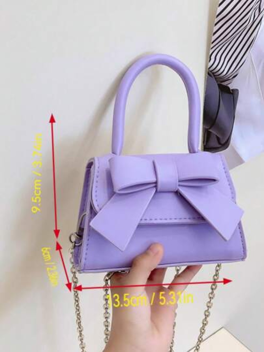 1pc Fashion Girl s Mini Handbag Butterfly Decor Shoulder Bag With Snap Closure Suitable For Outings Parties Shopping Cute As Cosmetic Bag