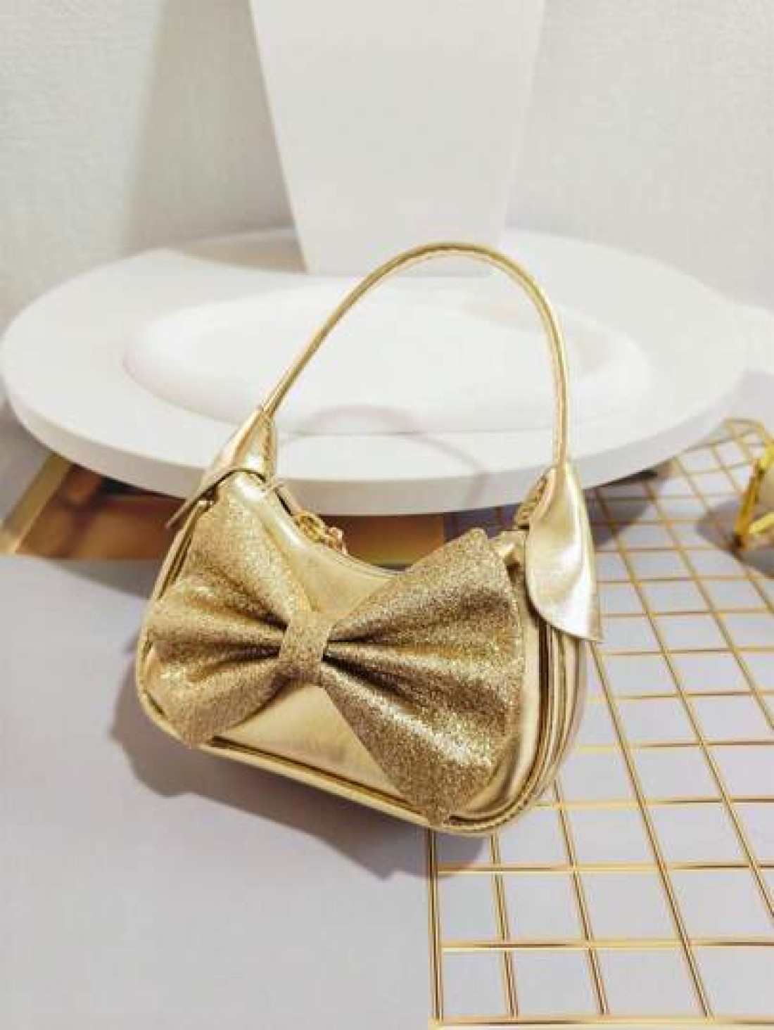 Children s Bowknot Handbag For Girls Festival Gift Fashionable Princess Bag Coin Purse Mini Shoulder Bag